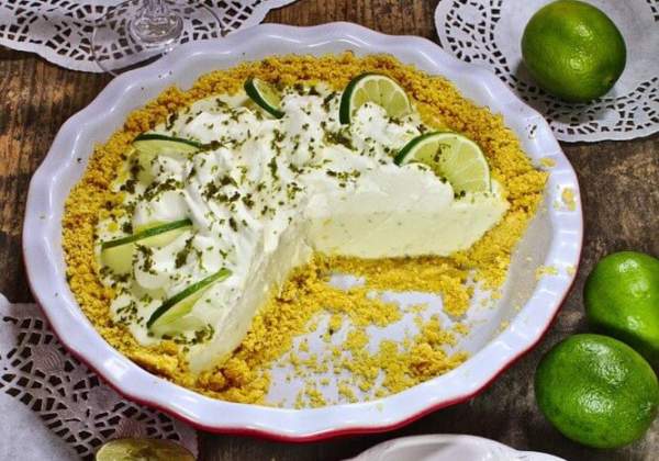 Пирог из лаймов (Key Lime Pie) без выпечки