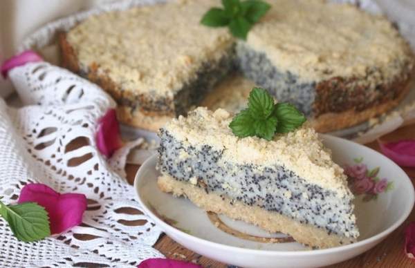 Творожно-маковый пирог